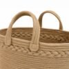 Handmade Jute Basket with Handles – Natural Home Storage & Organizer thumbnail 5