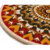 Handmade Jute Floor Mat – 3 Ft Round Decorative Natural Fiber Rug thumbnail 3