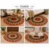 Handmade Jute Floor Mat – 3 Ft Round Decorative Natural Fiber Rug thumbnail 4