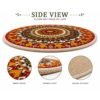 Handmade Jute Floor Mat – 3 Ft Round Decorative Natural Fiber Rug thumbnail 5